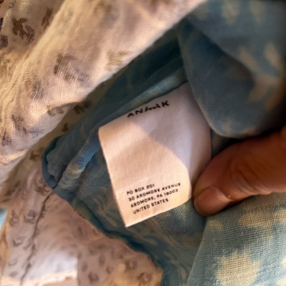 Anaak Talitha Blockprint Mini Dress Bluebell Lily Mix - Picture 10 of 10